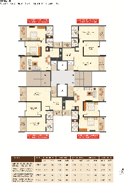 Wing - B Floor plans 2